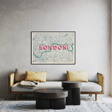 Load image into Gallery viewer, London XL Magenta/Teal/Gold
