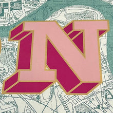 Load image into Gallery viewer, London XL Magenta/Teal/Gold