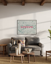 Load image into Gallery viewer, London XL Magenta/Teal/Gold