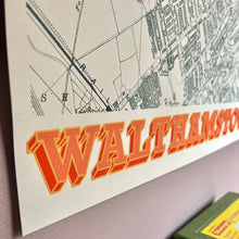 Load image into Gallery viewer, Walthamstow London map Screen Print - Wall Art
