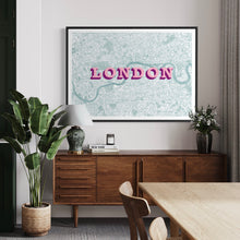 Load image into Gallery viewer, London XL Magenta/Teal/Gold