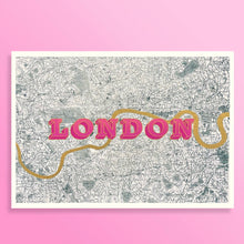 Load image into Gallery viewer, London Colourblend Screen-print map
