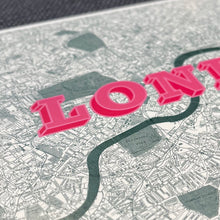 Load image into Gallery viewer, Victorian London map print, old London street map, London map 1890, vintage London map, antique London print, historical London wall art, Victorian map poster, miniature London map, London map with magnifying glass, old London streets print, London cartography art, retro London décor, London history gift, fine art London map print.
