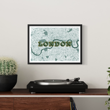 Load image into Gallery viewer, London Map Screen Print – Vintage London Wall Art
