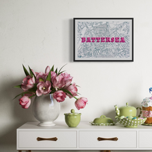 Load image into Gallery viewer, Battersea Map Screen Print – Vintage London Wall Art
