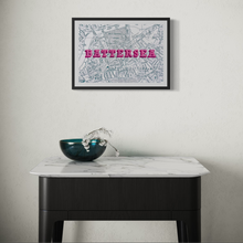 Load image into Gallery viewer, Battersea Map Screen Print – Vintage London Wall Art
