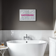 Load image into Gallery viewer, Battersea Map Screen Print – Vintage London Wall Art
