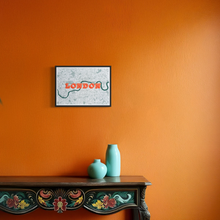 Load image into Gallery viewer, London Map Screen Print – Vintage London Wall Art
