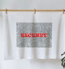 Load image into Gallery viewer, Hackney map Tea Towel
