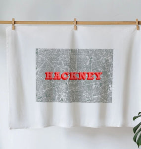 Hackney map Tea Towel