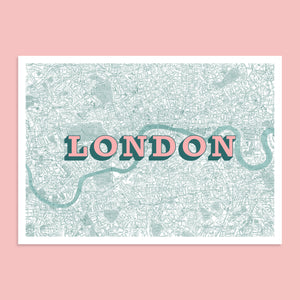 London (Powder Pink & Teal)
