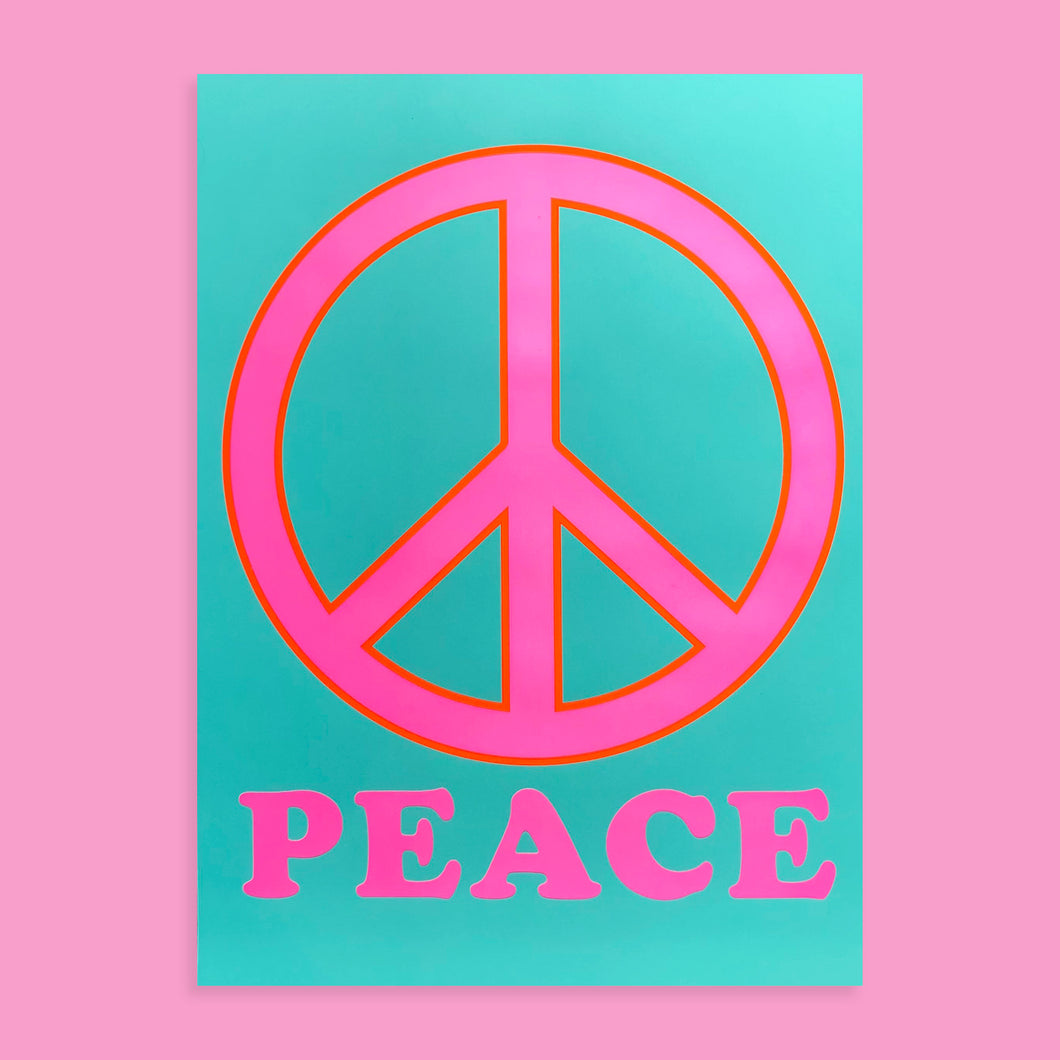 Peace Out (Neon Pink/Orange)